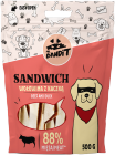 Mr Bandit SANDWICH Hovězí kůže a kachní maso 500g